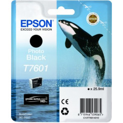 Epson T7601 Original Photo Black Ink Cartridge C13T76014010 (25.9 ML.) for Epson SC-P600